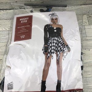 New Naughty Jester Womens Large 10-12 costume